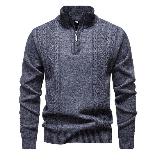 Men's Half Zip Knit Jumper