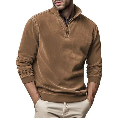 Men's Stand Collar Knit Jumper