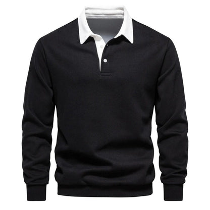 Men's Regular Fit Polo Jumper