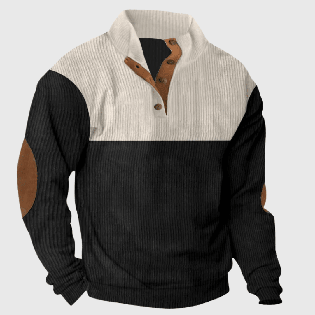 Men's Regular Fit Stand-Collar Jumper