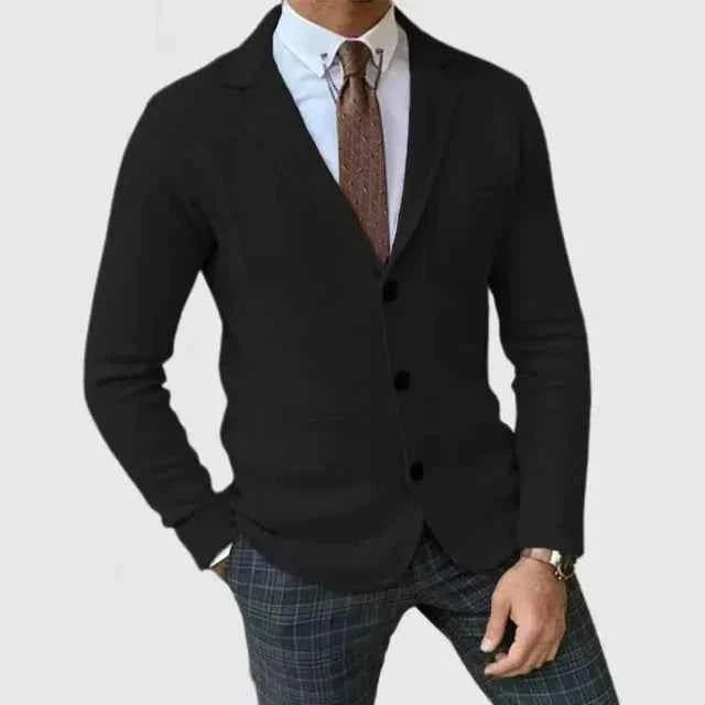 Men's Tailored Knit Blazer Jacket