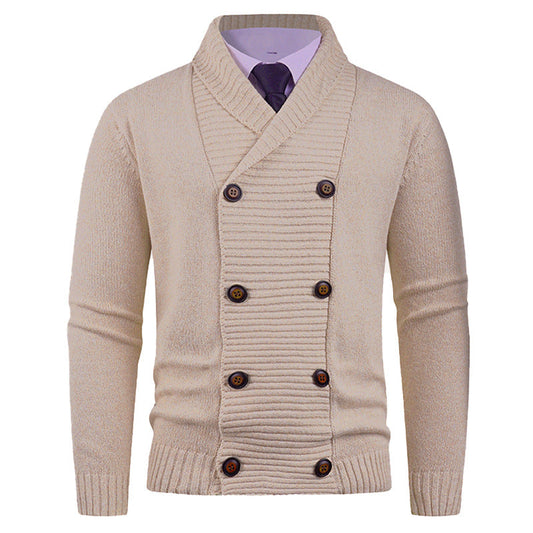 Men's Shawl Collar Knit Cardigan