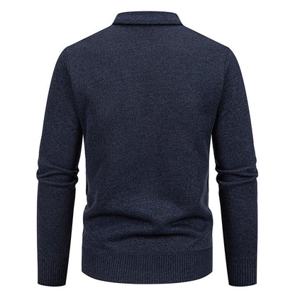 Men's V-Neck Knit Cardigan Jacket