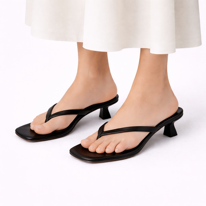 Women's Cushioned Heeled Summer Slippers