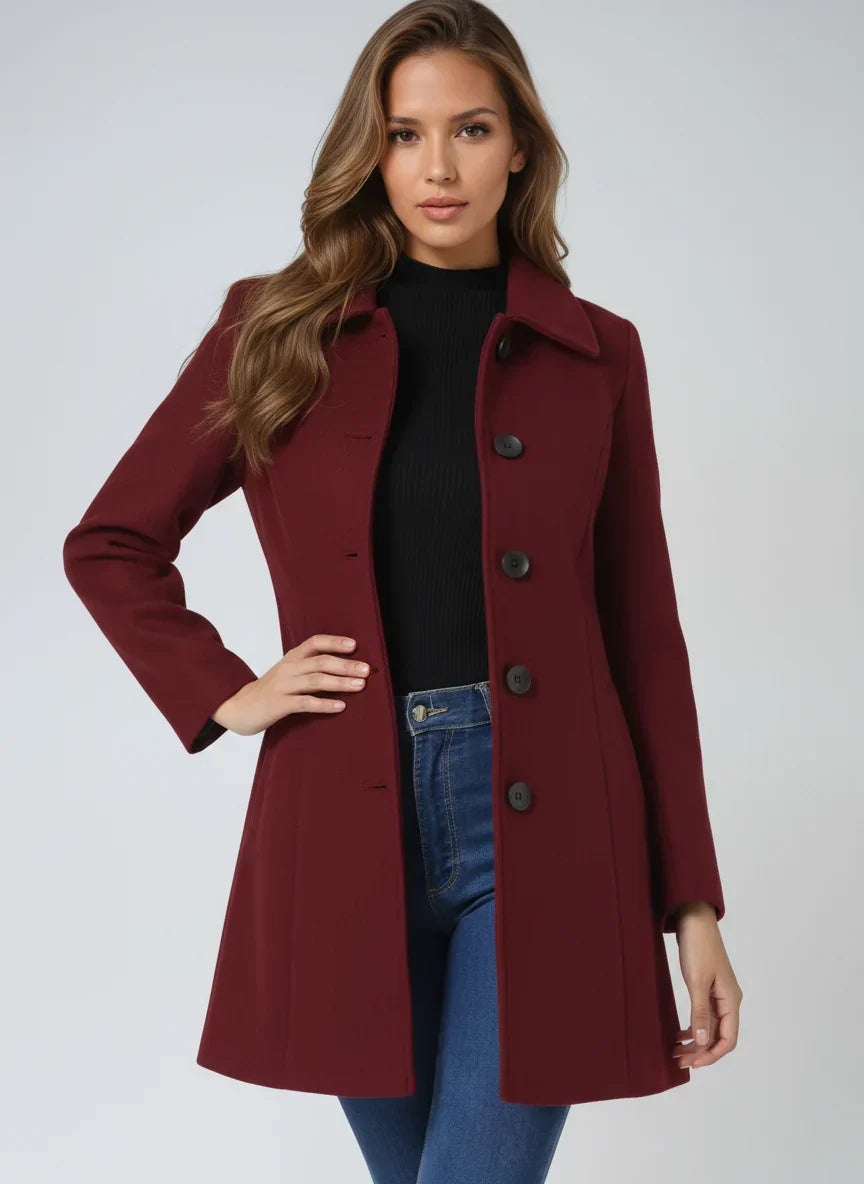 Women's A-Line Classic Wool Coat